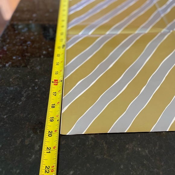 Vintage 90’s Metallic Striped Gift Wrap (2 Sheets) - Picture 3 of 4